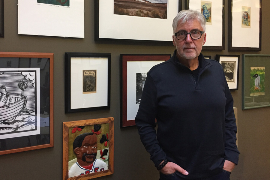President & CEO David J. Fraher in his office at Arts Midwest