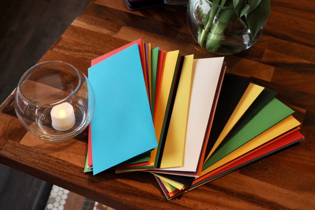 A colorful spread of letters